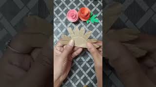 Paper plate flower idea🤩craft [upl. by Elin]