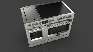 Fulgor Milano  48quot Sofia Professional Induction Range with Griddle [upl. by Mountford763]