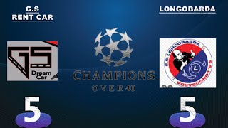 CHAMPIONS LEAGUE OVER40  GIRONE D  GS RENT CAR 55 LONGOBARDA [upl. by Ynes]