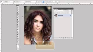 Photoshop Tutorial  Cropping Senior Photos for Yearbook [upl. by Ydnab]