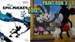 Epic Mickey Paint Run 04 100 Wii Longplay pt1C [upl. by Shaddock701]