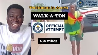 184 miles WALKATON From Techiman to Accra [upl. by Nodearb]