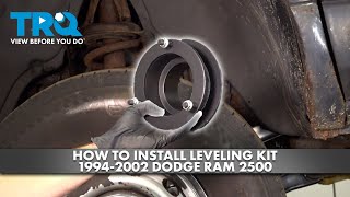 How to Install Leveling Kit 19942002 Dodge Ram 2500 [upl. by Birchard]