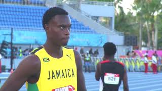 CARIFTA50 400m U20 Boys Final  SportsMax TV [upl. by Verne]