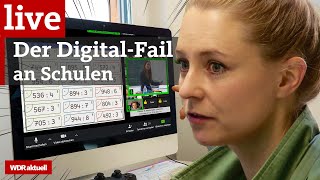 ExklusivRecherche Digitalisierung an NRWSchulen  Livestream aus dem WDR Newsroom [upl. by Gallard]