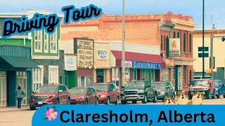 Driving Tour Claresholm Alberta  Rural Southern Alberta Town that is Active [upl. by Forsta]