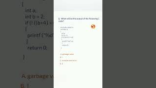 C programming MCQ 31  c programming important MCQ question mcq shorts [upl. by Ahsoet]