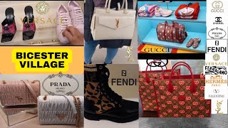 Come Luxury shopping at Bicester Village Gucci Dior YSL Fendi Prada Versace Valentino etc [upl. by Devina]