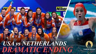 Water Polo USA vs Netherlands  Take Bronze as Winner Comes With One Second Left [upl. by Alby]