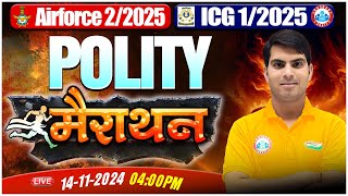 Airforce amp ICG Marathon Class 2024  Complete Polity in One Video  By Ranjeet Sir [upl. by Malinde]