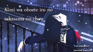 Sakasama no Chou by SNoW with lyricseng lyrics [upl. by Rehpotsirh]