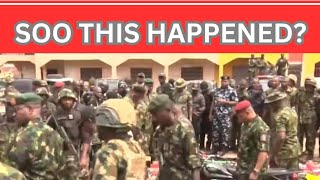 BREAKING Is Nigerian Army Loosing it  Soo This Happened africa news [upl. by Lielos]