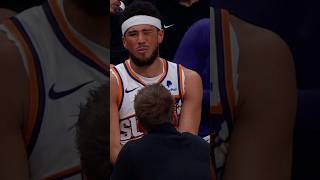 Devin Booker INJURED from ROLLING ANKLE😭 [upl. by Naillij]