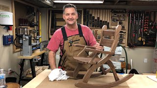 Childrens Walnut Rocking Chair Build [upl. by Zaragoza593]