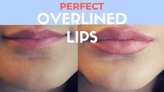 How to Overline Your Lips PERFECTLY [upl. by Brandes175]