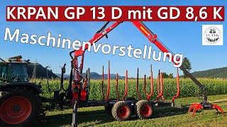 Maschinenvorstellung KRPAN GP 13 D Rückewagen mit GD 86 K [upl. by Erna]