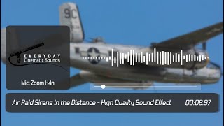 Air Raid Sirens in the Distance  HQ Sound Effect [upl. by Sirdna]