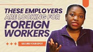 These Canadian Employers are Hiring Foreign Workers [upl. by Baumbaugh]