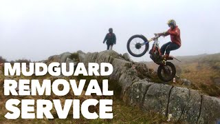 Ulster Trials Championship Round 9  Beta Evo mudguard removal service [upl. by Amaty998]