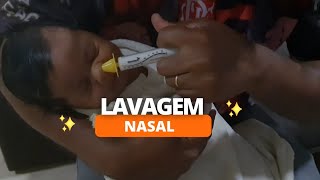 LAVAGEM NASAL NO BEBÊ DE UM MÊS [upl. by Annoya]