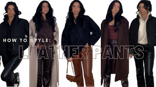 How to Style Leather Pants [upl. by Llatsyrk869]