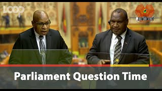 Hon Belden Namah asks PM James Marape about the recently signed gold refinery [upl. by Golightly]