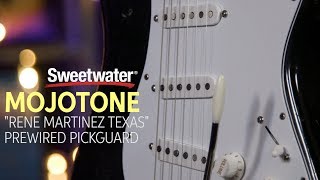 Mojo Tone quotRene Martinez Texasquot Strat Pickup Prewired Pickguard Review [upl. by Alhsa]