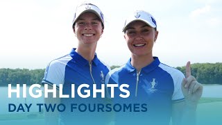 Morning Highlights  Day Two  2024 Solheim Cup [upl. by Ardnoid]