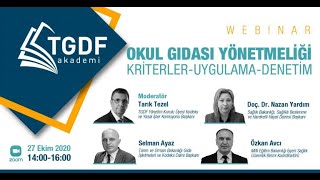 Okul Gıdası Yönetmeliği Kriterler  Uygulama  Denetim [upl. by Kendyl]