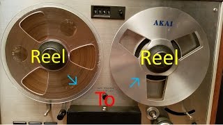 Part 2 How to Thread a Reel to Reel and play tape [upl. by Annasus]