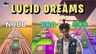 Juice WRLD  Lucid Dreams  Noob vs Pro vs God Fortnite Music Blocks [upl. by Reppiks914]