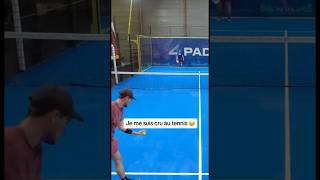 Un tennisman au tennis 😂 padel padelpractice padeltraining sports match [upl. by Rina]