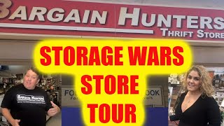 Storage Wars STORE TOUR Bargain Hunters Thrift Rene Casey Nezhoda [upl. by Suirradal]