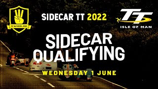 3 Wheeling TT 2022  Sidecar Qualifying  Wednesday 1 June [upl. by Ahsratal]