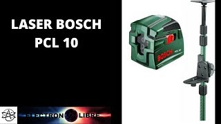 NIVEAU LASER BOSCH PCL 10  TIGE TÉLESCOPIQUE TP 320 [upl. by Delaney]