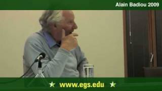 Alain Badiou The Event as Creative Novelty 2009 813 [upl. by Ahsiuqat]