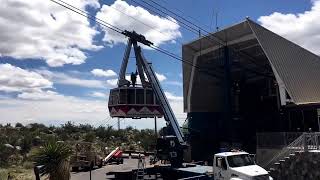 Timelapse of Sandia Peak Aerial Tram car coming down after 30 years [upl. by Yelsnit]