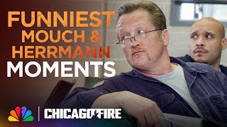 The Funniest Mouch and Herrmann Moments  Chicago Fire  NBC [upl. by Neyu]