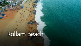 Kollam Beach  Strides of Development  Kerala Tourism [upl. by Kimberli]