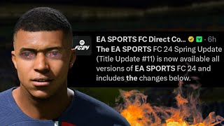 Did EA Just Make FC 24 Worse Spring Patch [upl. by Paule]