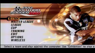 Winning Eleven Pro Evolution Soccer 2007  Gameplay PSP [upl. by Prentiss545]