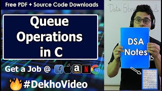 C Code For Queue and its Operations Using Arrays in Data Structure [upl. by Erreip]
