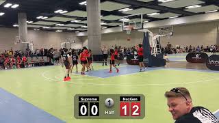 Team Supreme vs NexGen  21924 AAU Shaka Classics 7th Grade Red Div [upl. by Yaffit]