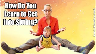 Learning to Get into Sitting Pediatric Physical Therapy for a Child with Torticollis 24 [upl. by Ainej]