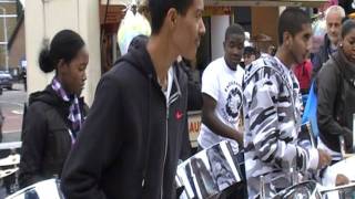 Endurance Steel Orchestra busking at Lewisham  London [upl. by Alyahsat]