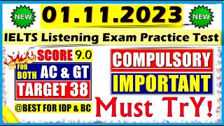 IELTS LISTENING PRACTICE TEST 2023 WITH ANSWERS  01112023 [upl. by Marcell]