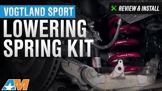 20152017 Mustang Vogtland Sport Lowering Spring Kit Review amp Install GT V6 EcoBoost [upl. by Hpesoy99]