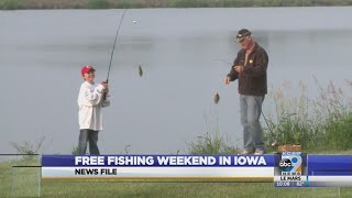 Free fishing weekend in Iowa [upl. by Aeynod589]