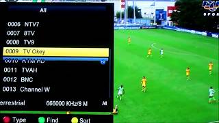 Freesat V7 Combo  Scan Siaran MYTV [upl. by Barbi]