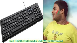 Dell KB216 Multimedia USB Wired Keyboard with Plunger Keys and is SpillResistant  Black [upl. by Qooraf584]